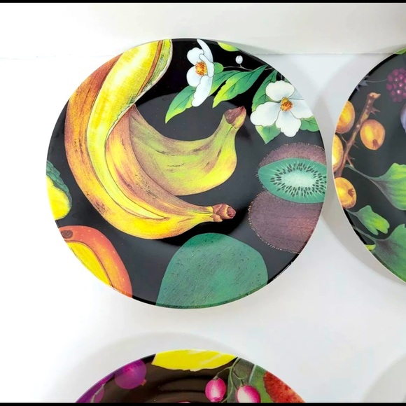 Philippe Deshoulieres Porcelain De Limoges Appetizer Plates Fruit 6 In - Picture 2 of 12